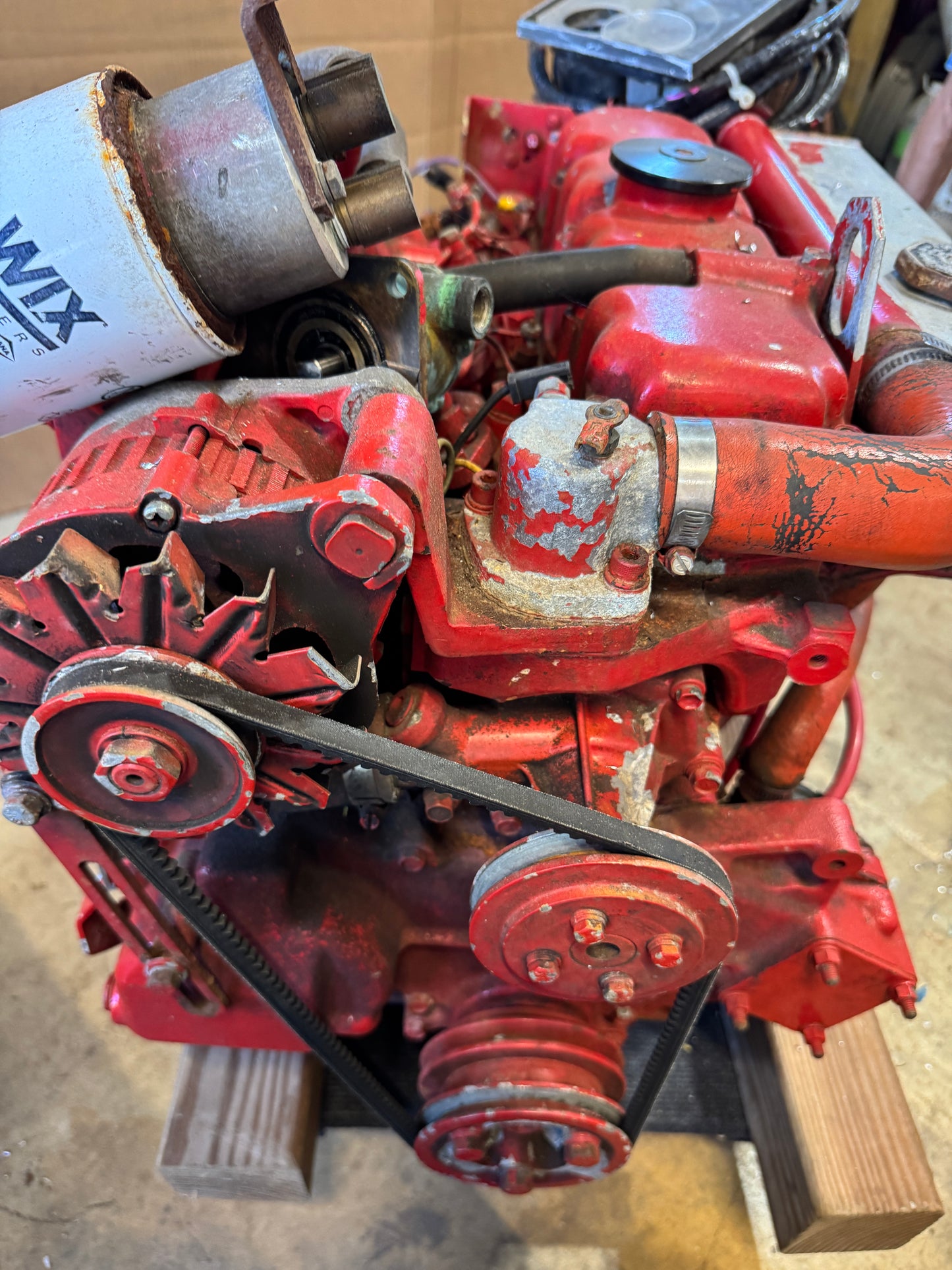 Westerbeke Marine 4 Cylinder Diesel Engine w ZF Transmission Runs Great