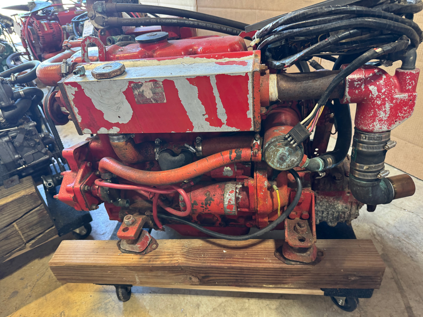 Westerbeke Marine 4 Cylinder Diesel Engine w ZF Transmission Runs Great