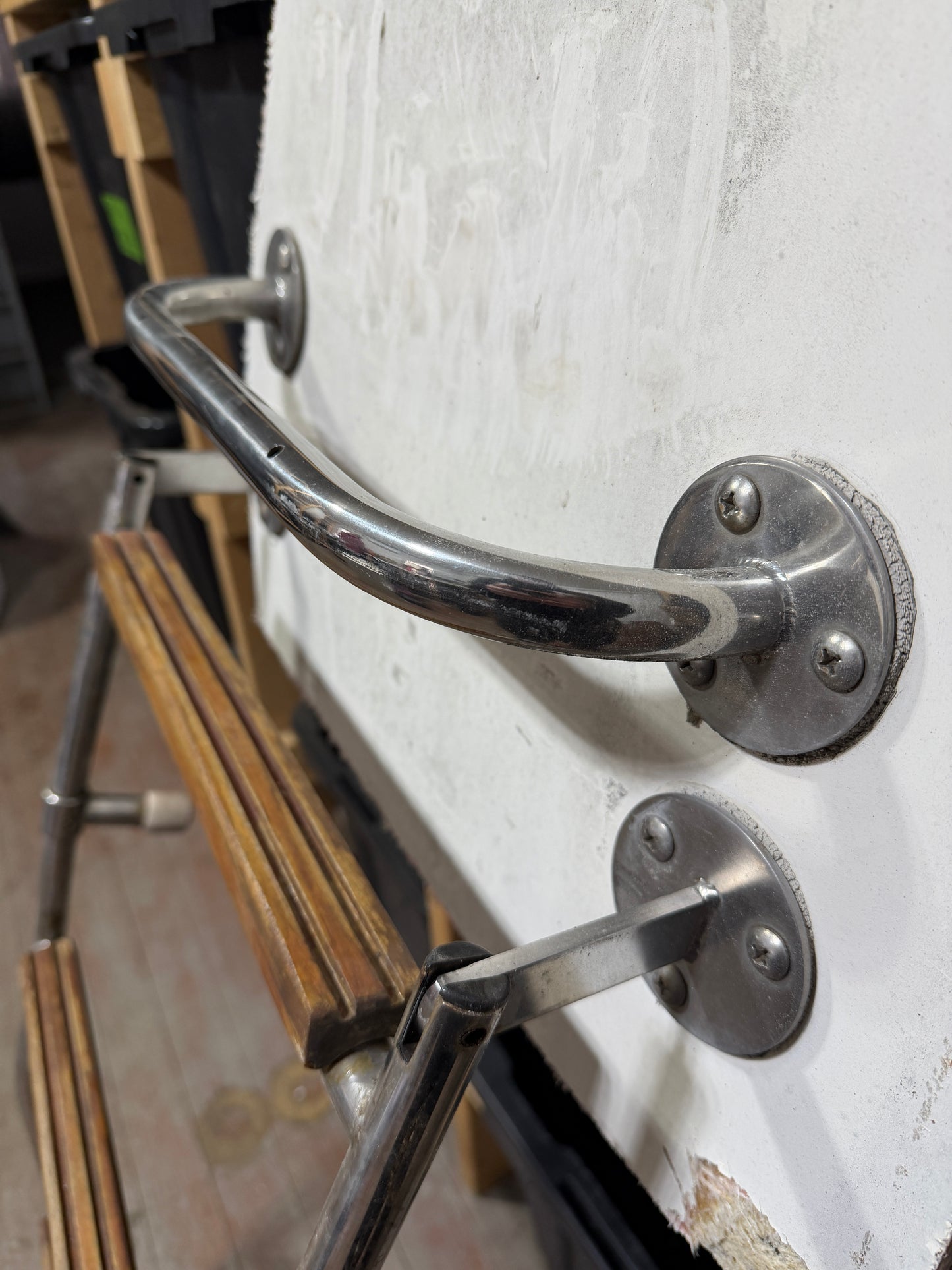 39 1/4" TALL Boarding Ladder With Grab Rail - Pearson 27