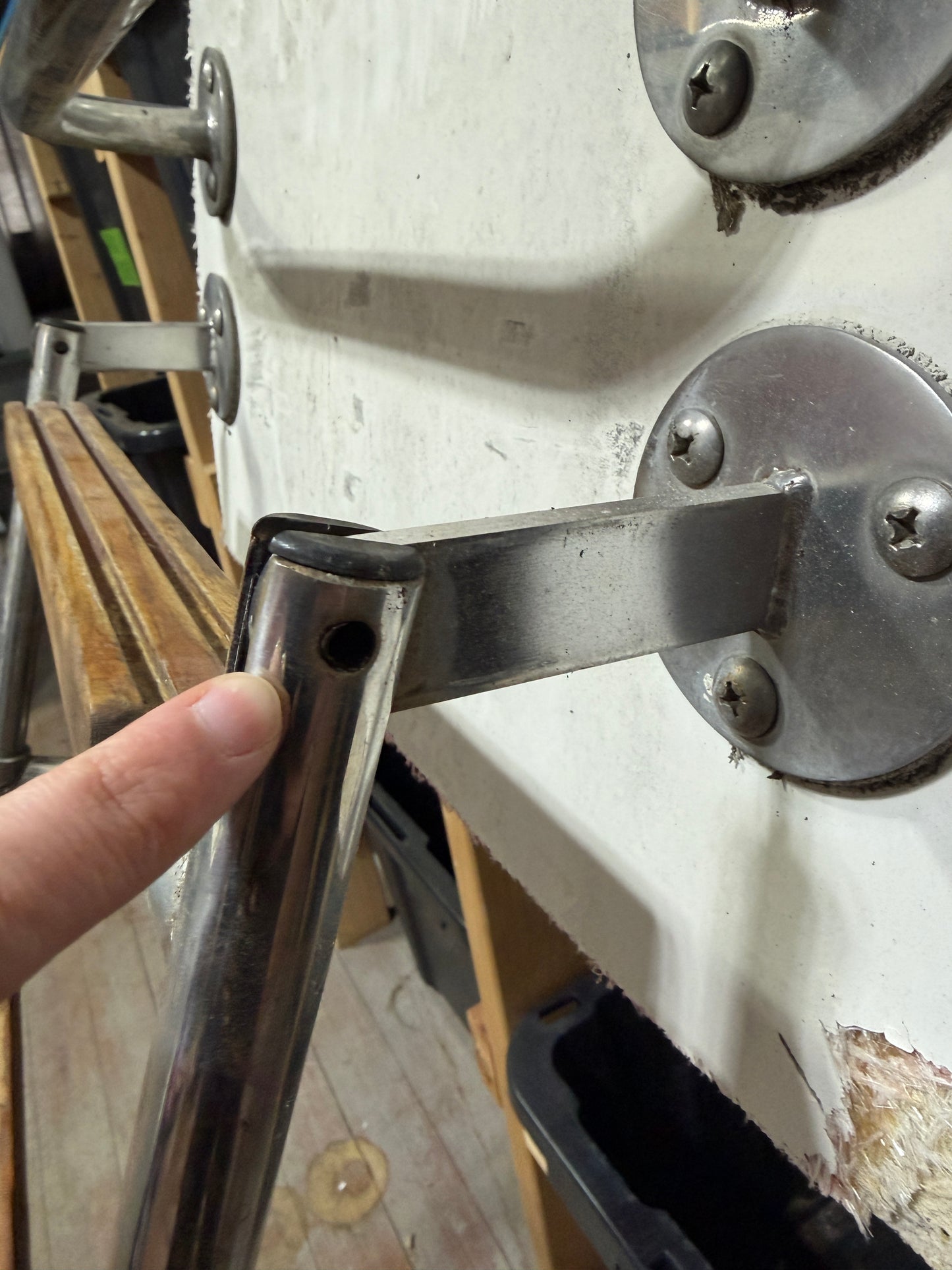 39 1/4" TALL Boarding Ladder With Grab Rail - Pearson 27