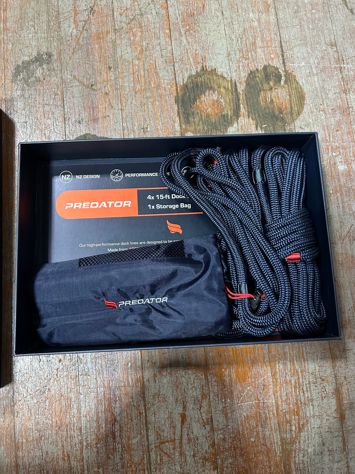 Predator NZ Design 2 Pack 15’ Dock Lines w/ Storage Bag