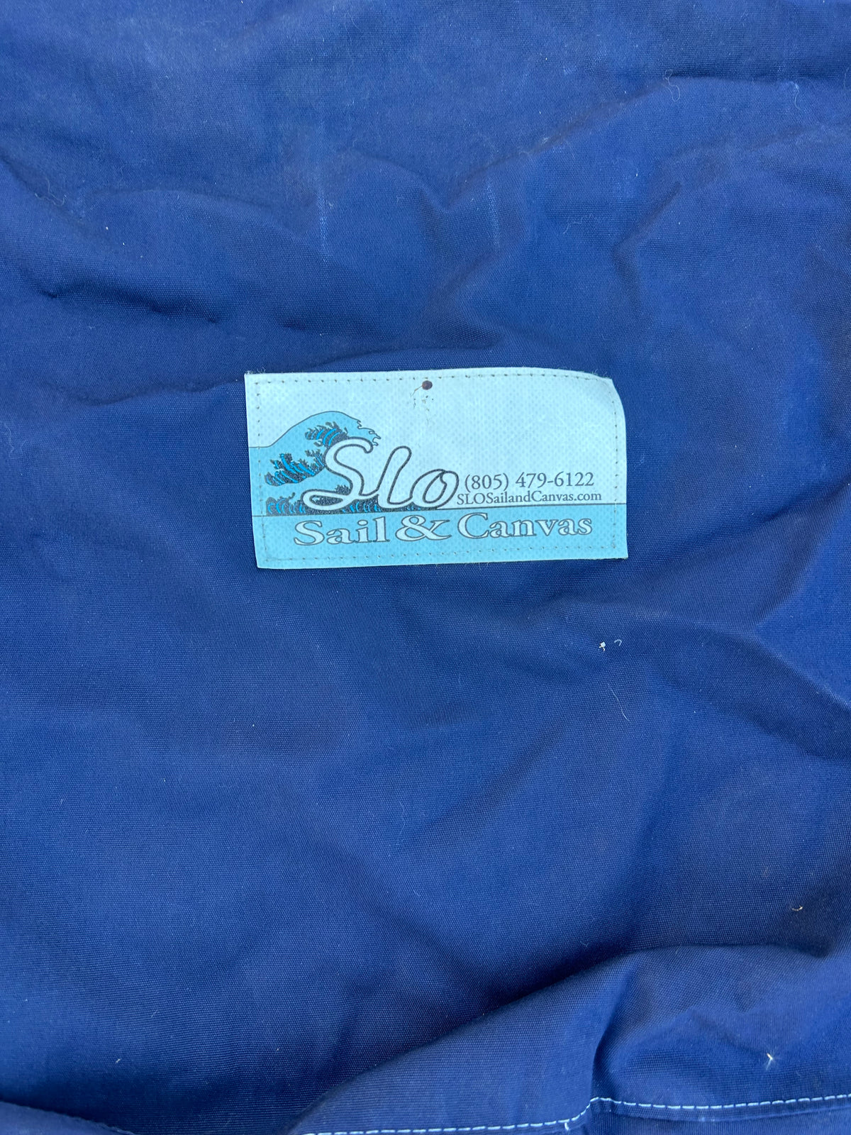 Sunbrella Blue Marine Canvas Cover SLO Sail & Canvas 8' x 54.5” x 23.5”