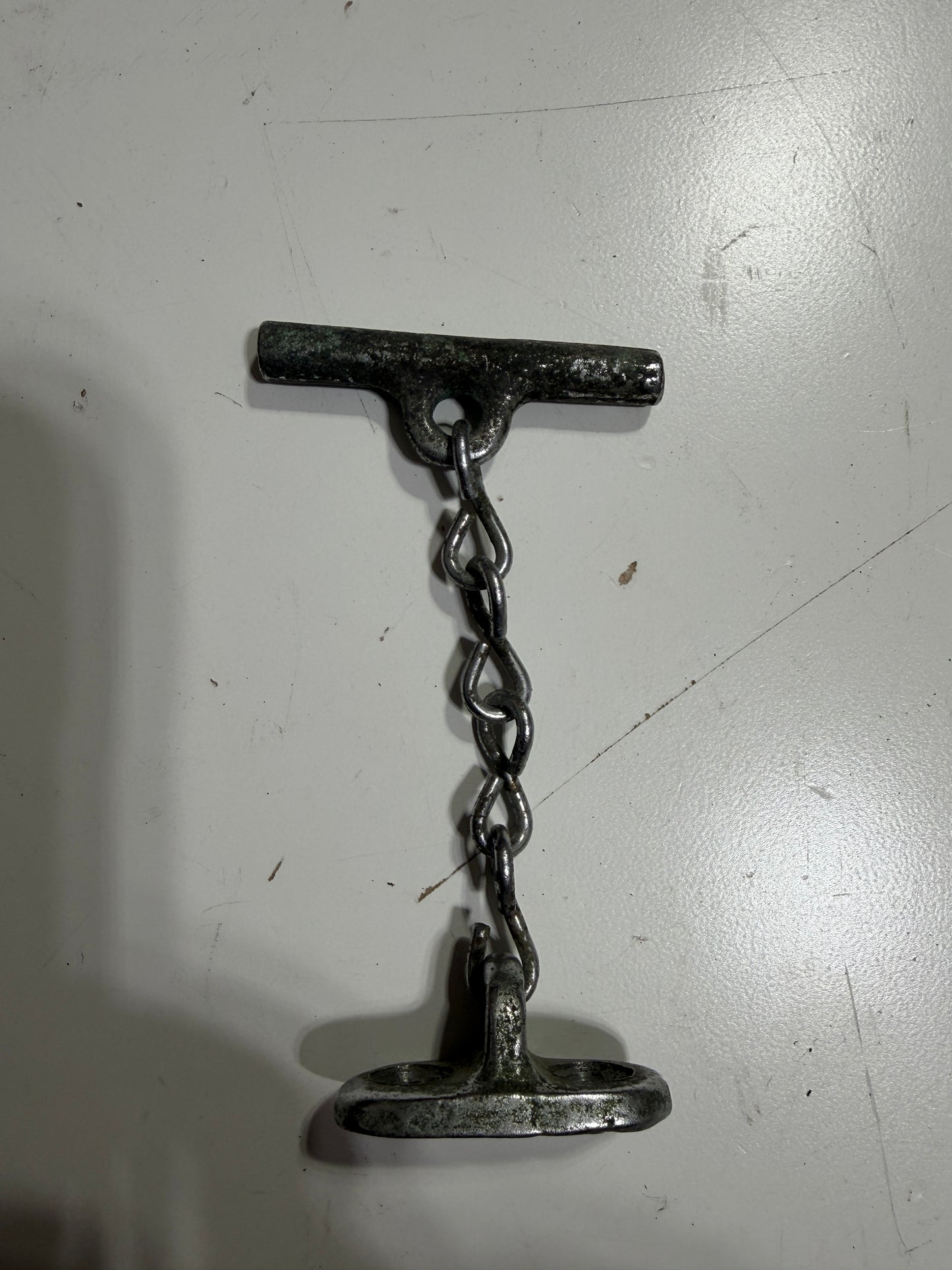 3.5" Chromed Chain & Bar for Holding Portlight / Port Light Open