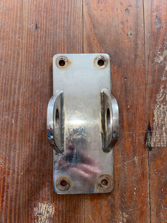 Large SS Chainplate- 1” Pin Size