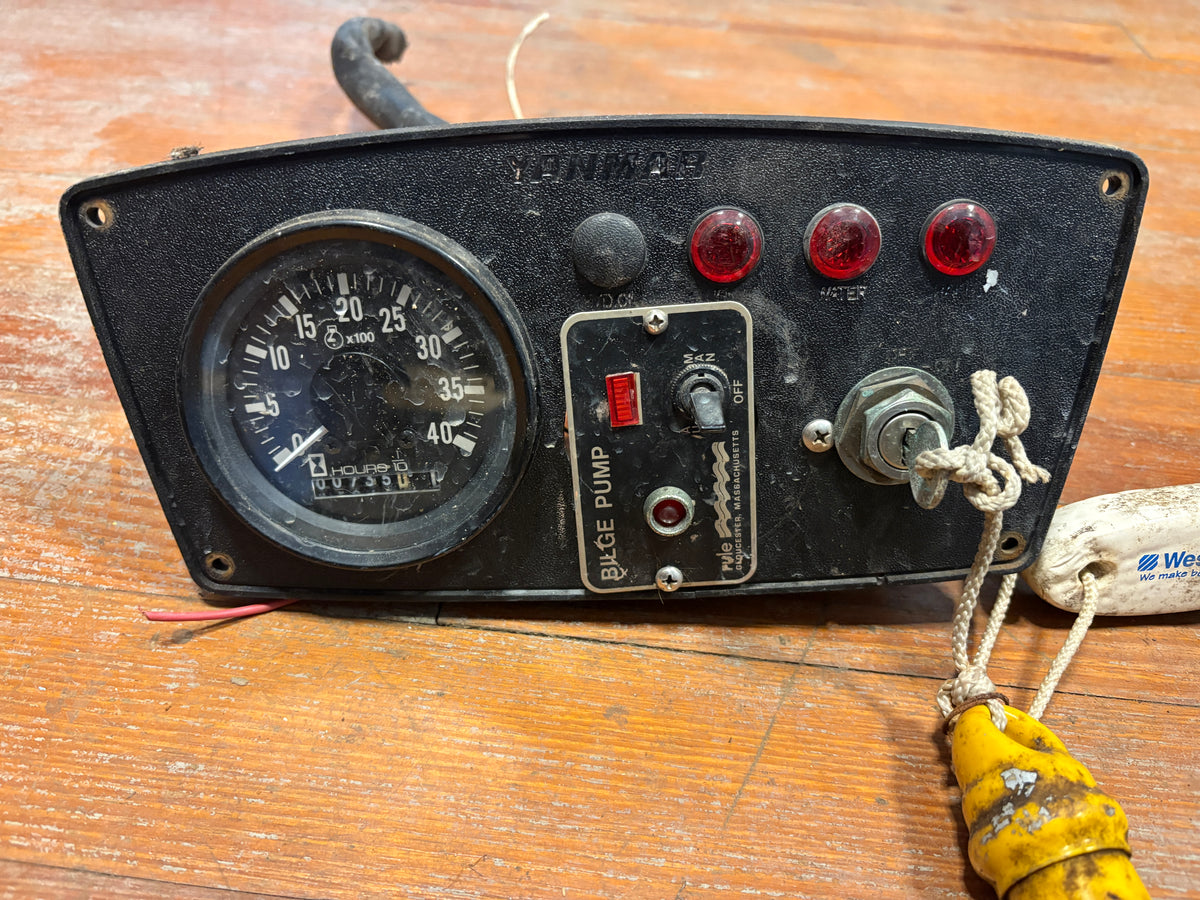 Yanmar Engine Panel with Key