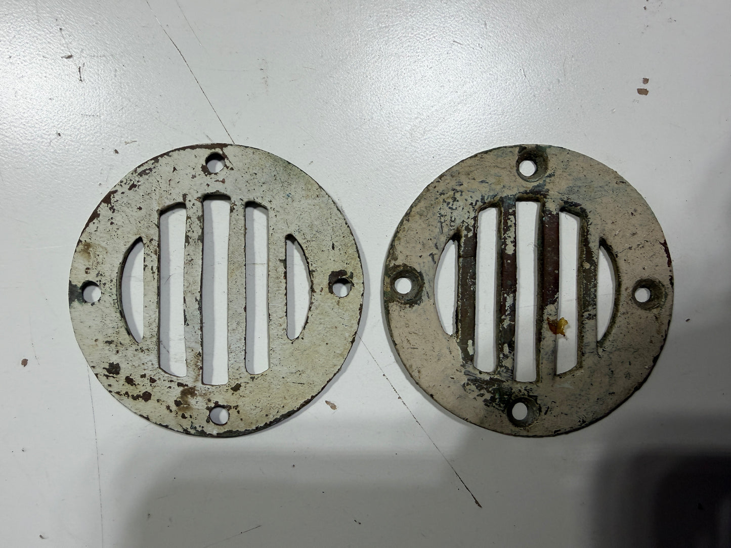 PAIR 3" Bronze Vent Covers - Painted Surface