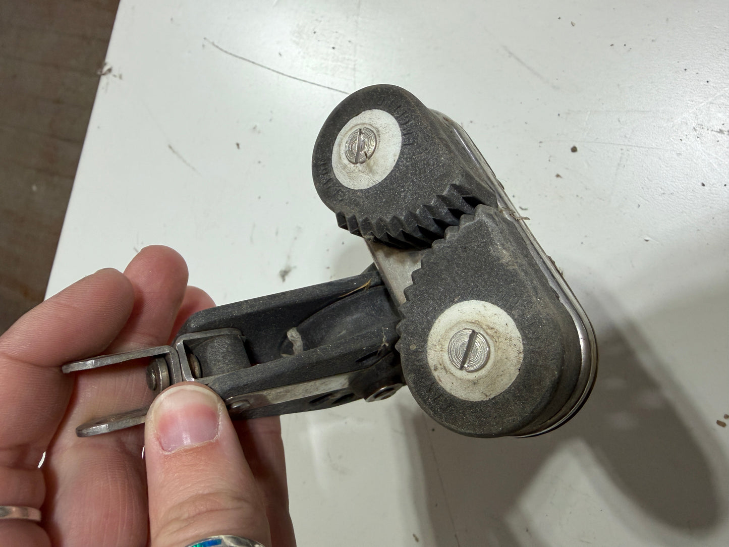 Saylon Swivel Fiddle Block With Cam Cleat - 1/4" Line