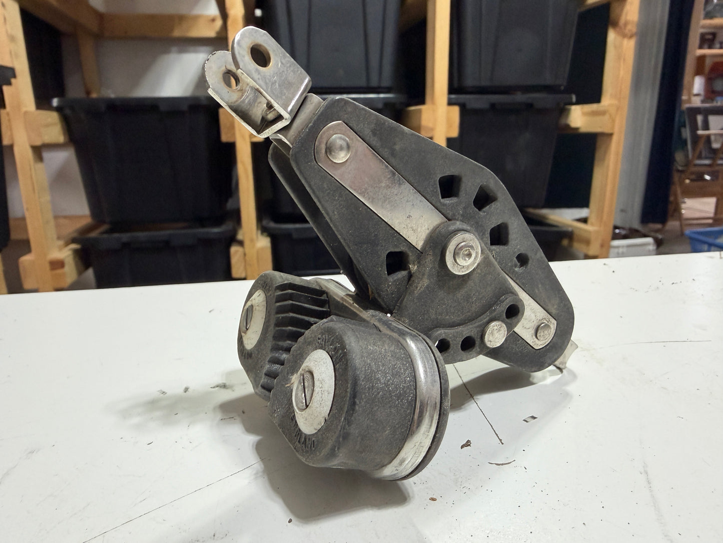 Saylon Swivel Fiddle Block With Cam Cleat - 1/4" Line