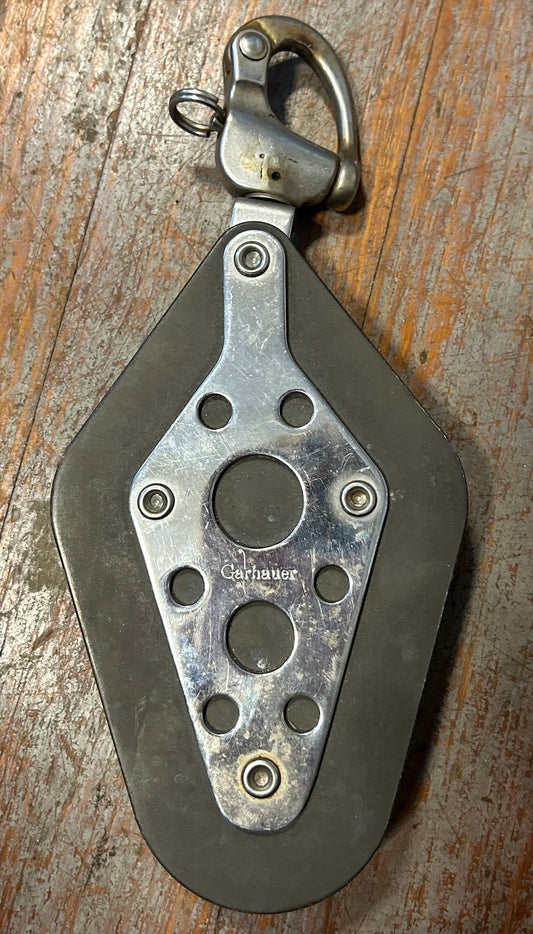 Garhauer Swivel Fiddle Block With Shackle - 5/8" line
