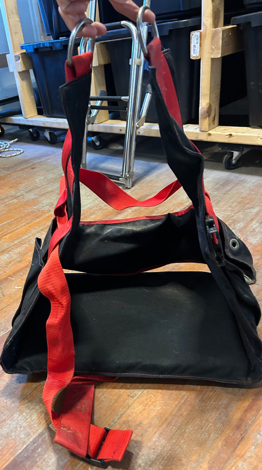 Red and Black Bosuns Chair 20"