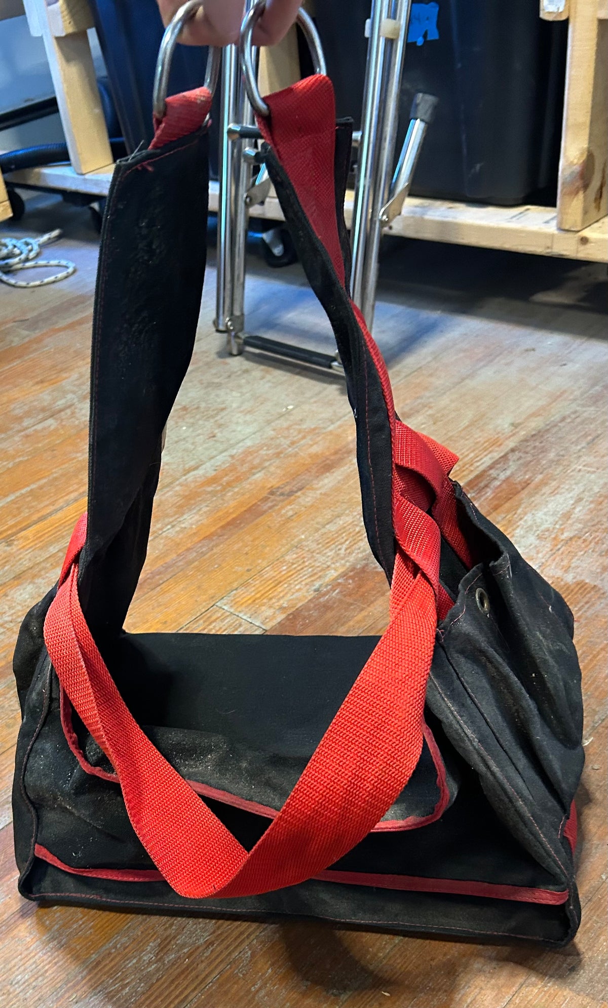 Red and Black Bosuns Chair 20"