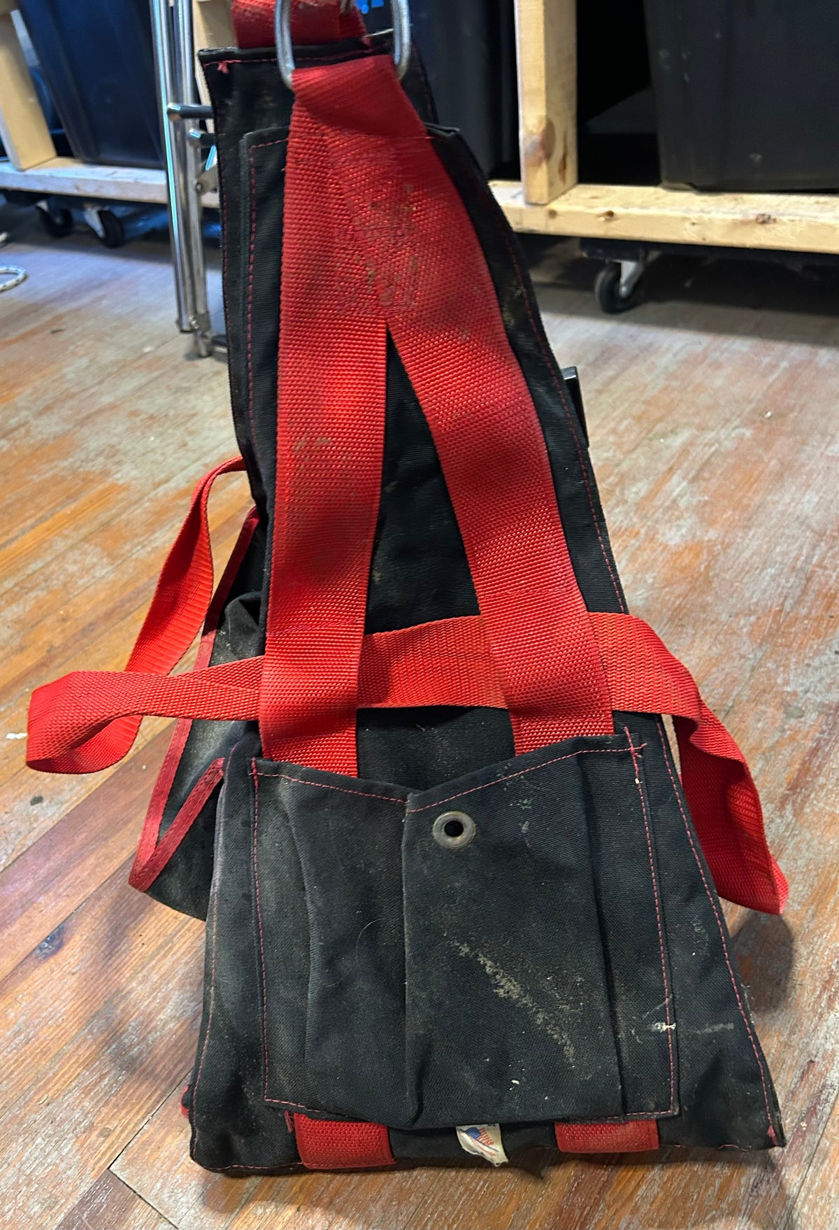 Red and Black Bosuns Chair 20"