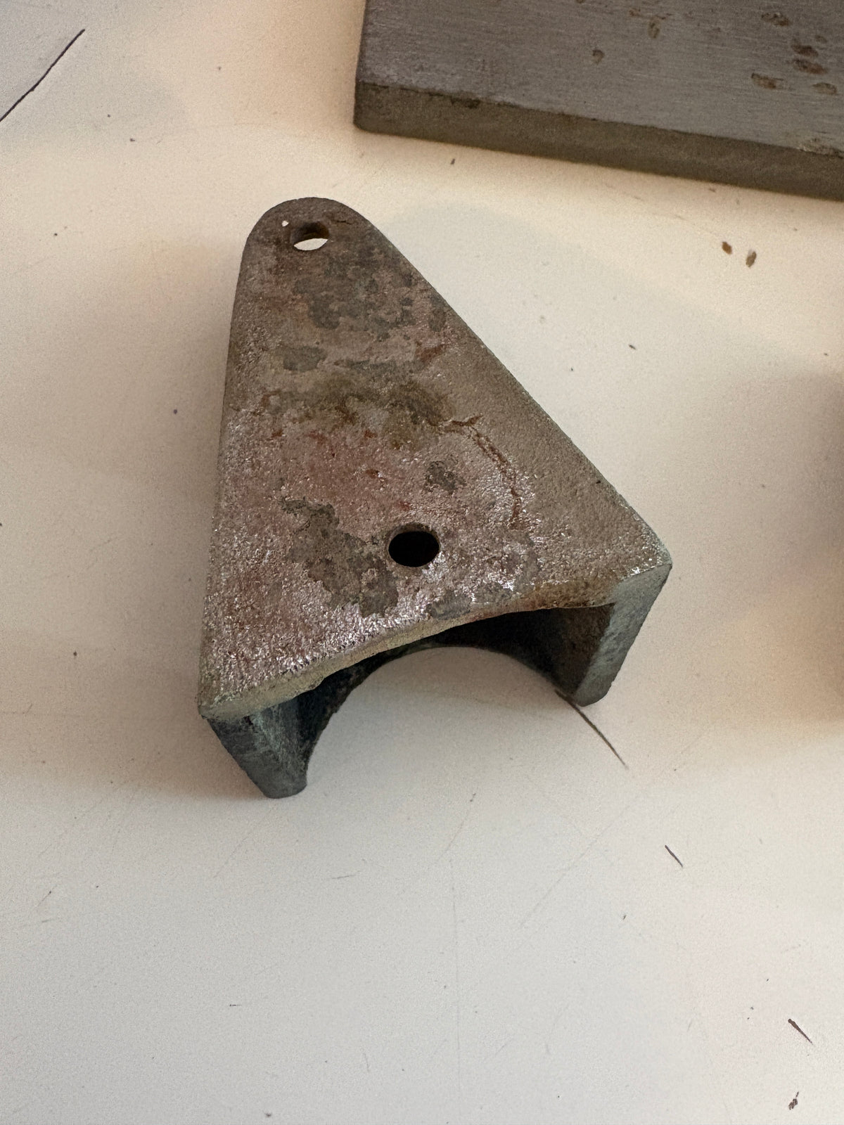 Bronze Anchor Chock Bracket form Chris Craft Commander 27