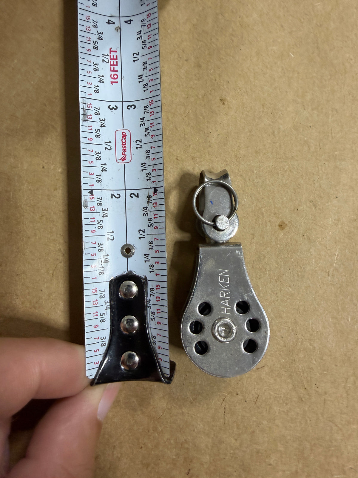 Micro Harken Single Swivel Block - 7/8" Sheave x 1/4" Line
