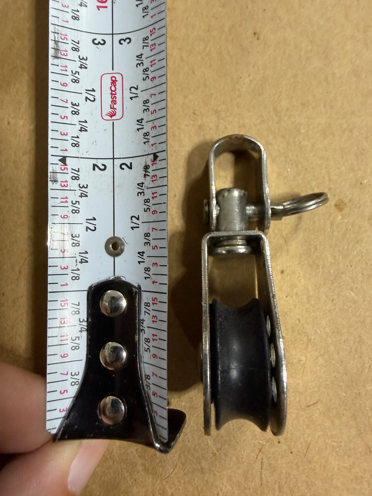 Micro Harken Single Swivel Block - 7/8" Sheave x 1/4" Line