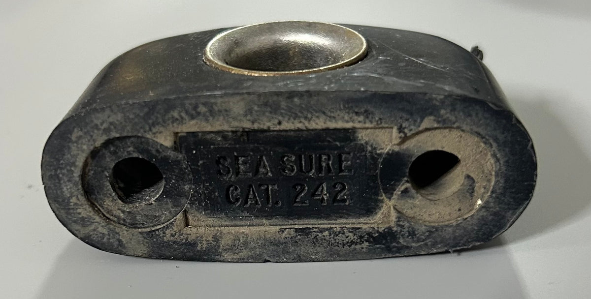 Sea Sure Black Nylon Line Fairlead with Stainless Steel Insert - 1/2"