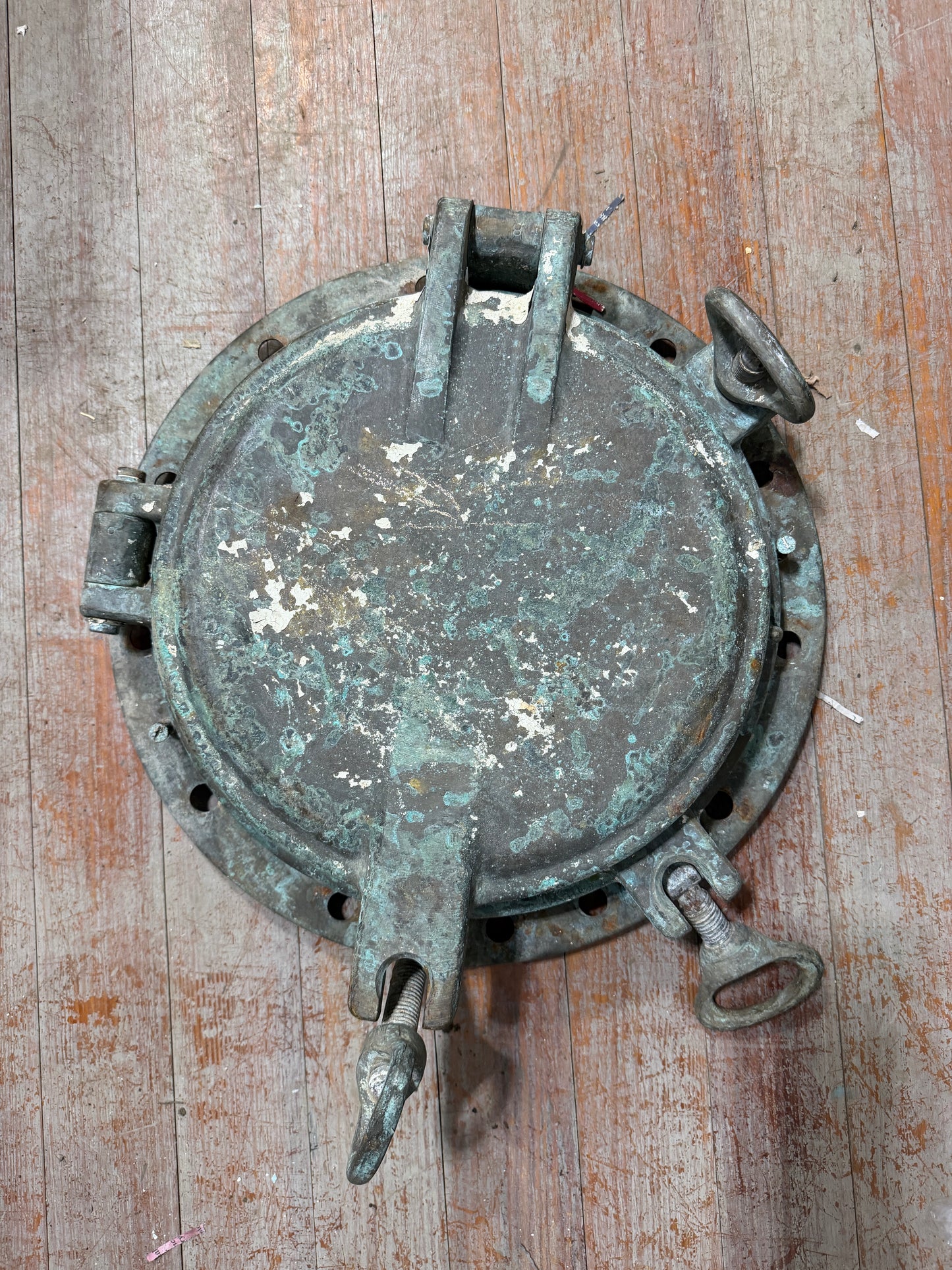 Solid Bronze 13 5/8" Mounting Port Hole - NO GLASS