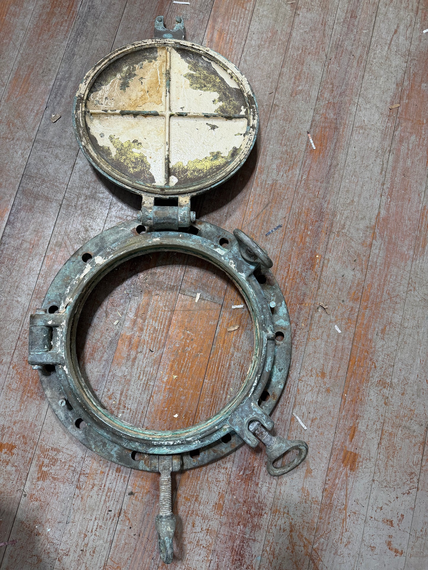 Solid Bronze 13 5/8" Mounting Port Hole - NO GLASS