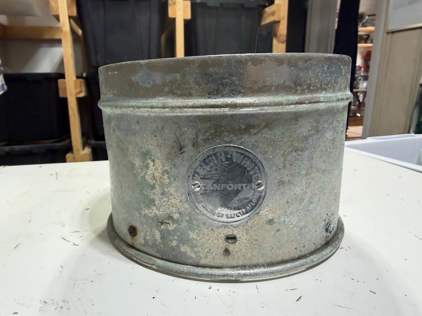 Bronzed 6 1/4" Kelvin White Danforth Compass Housing Base Only