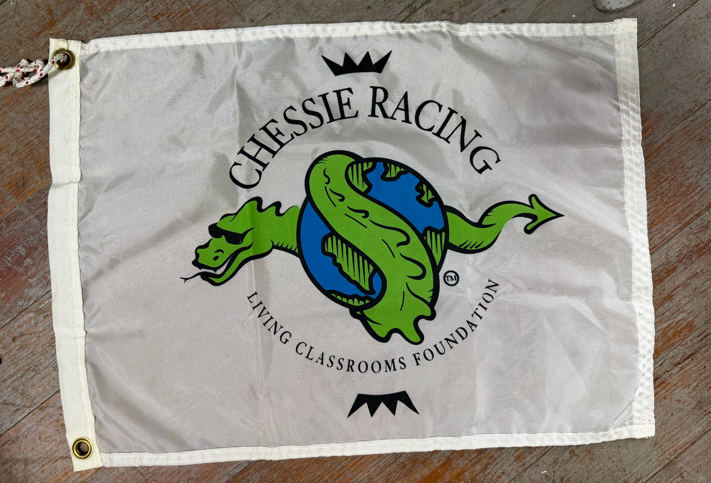 Vintage Chessie Racing Living Classrooms Foundation Flag