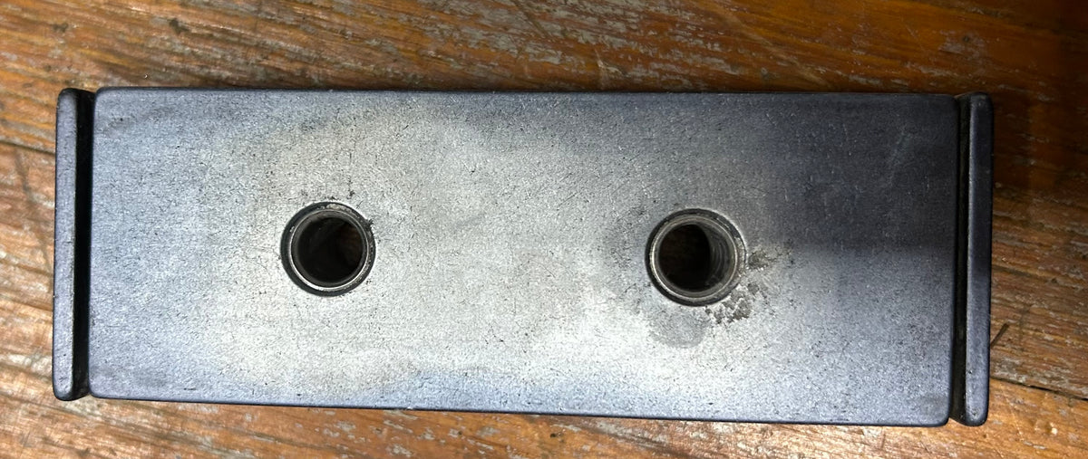 Aluminum double sheave deck organizer - 1/2" line
