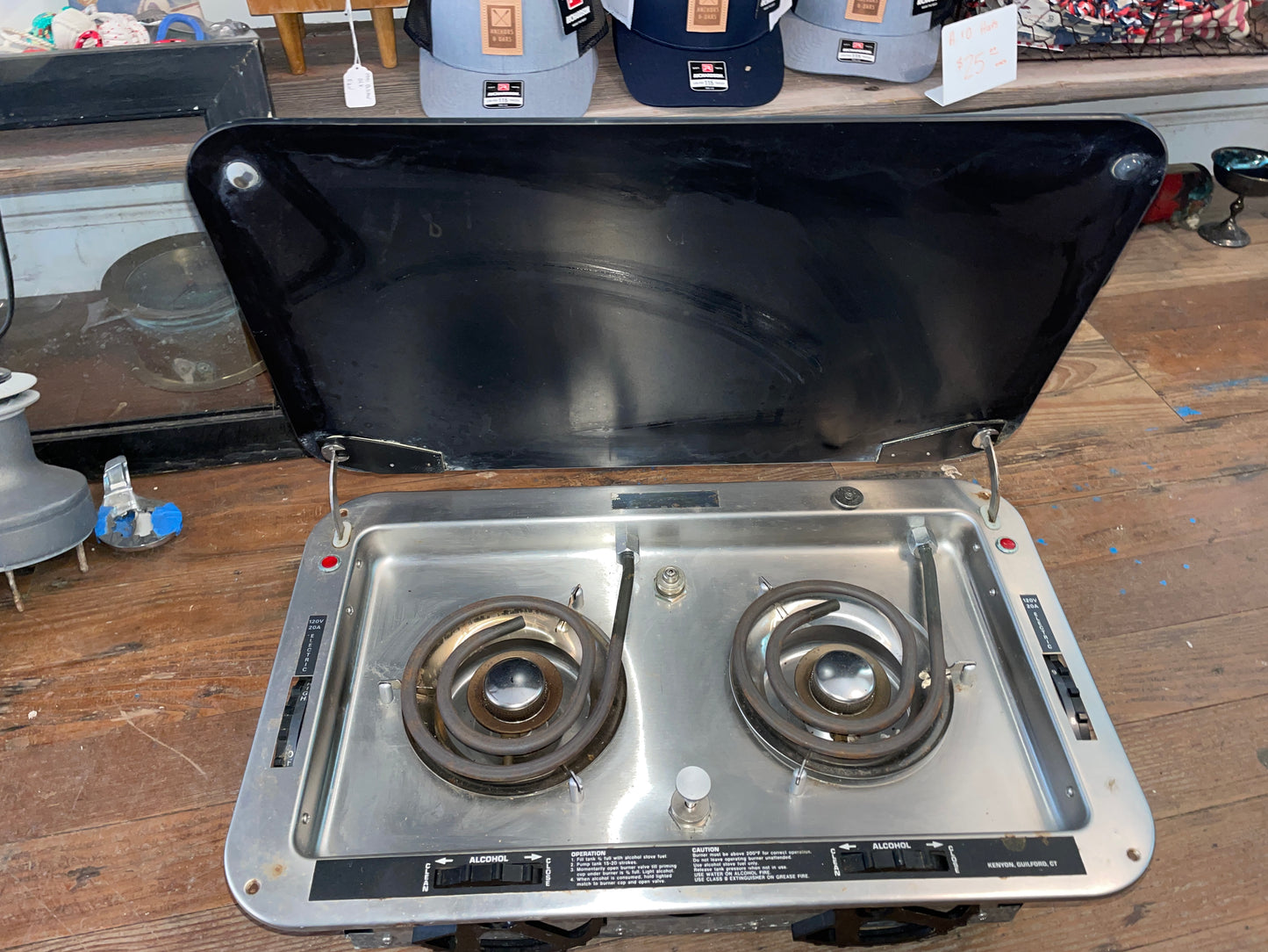 Kenyon 2 Burner Electric/Alcohol Stove