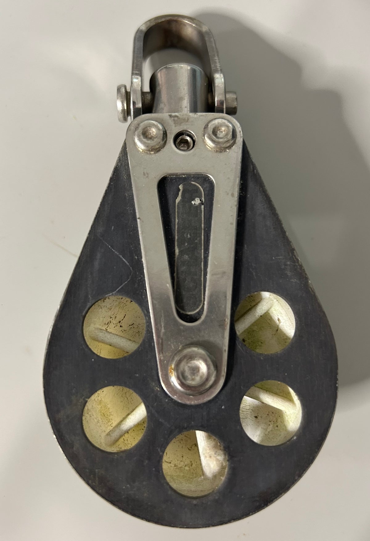 Schaefer single block with swivel shackle - 1/2" line max