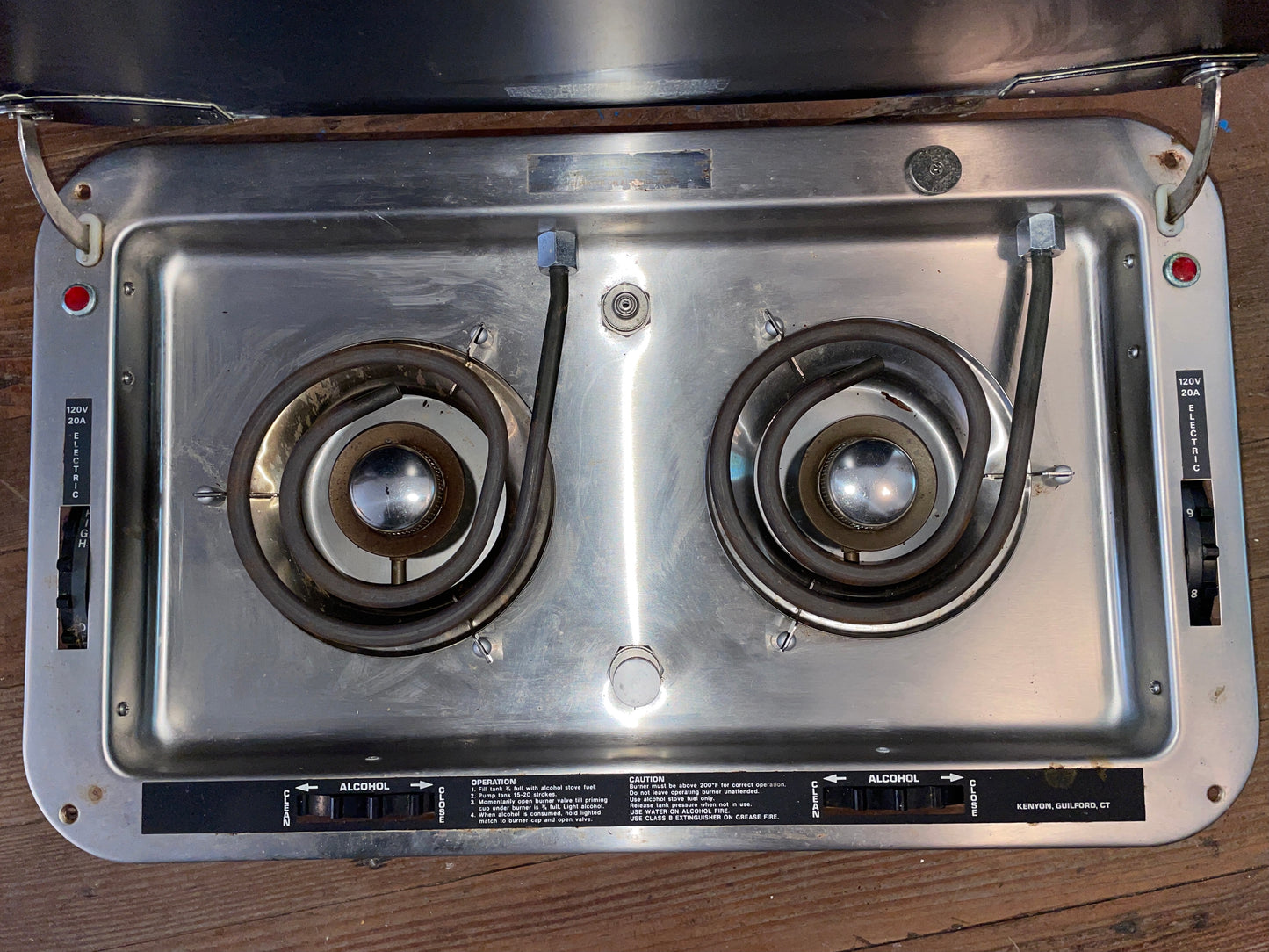 Kenyon 2 Burner Electric/Alcohol Stove