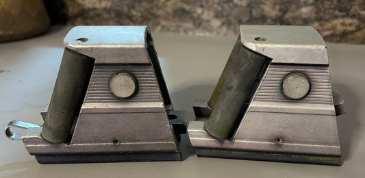 PAIR Sheet Block / Traveler Track Cars - 1 3/8" Track Size - Plastic Sheave
