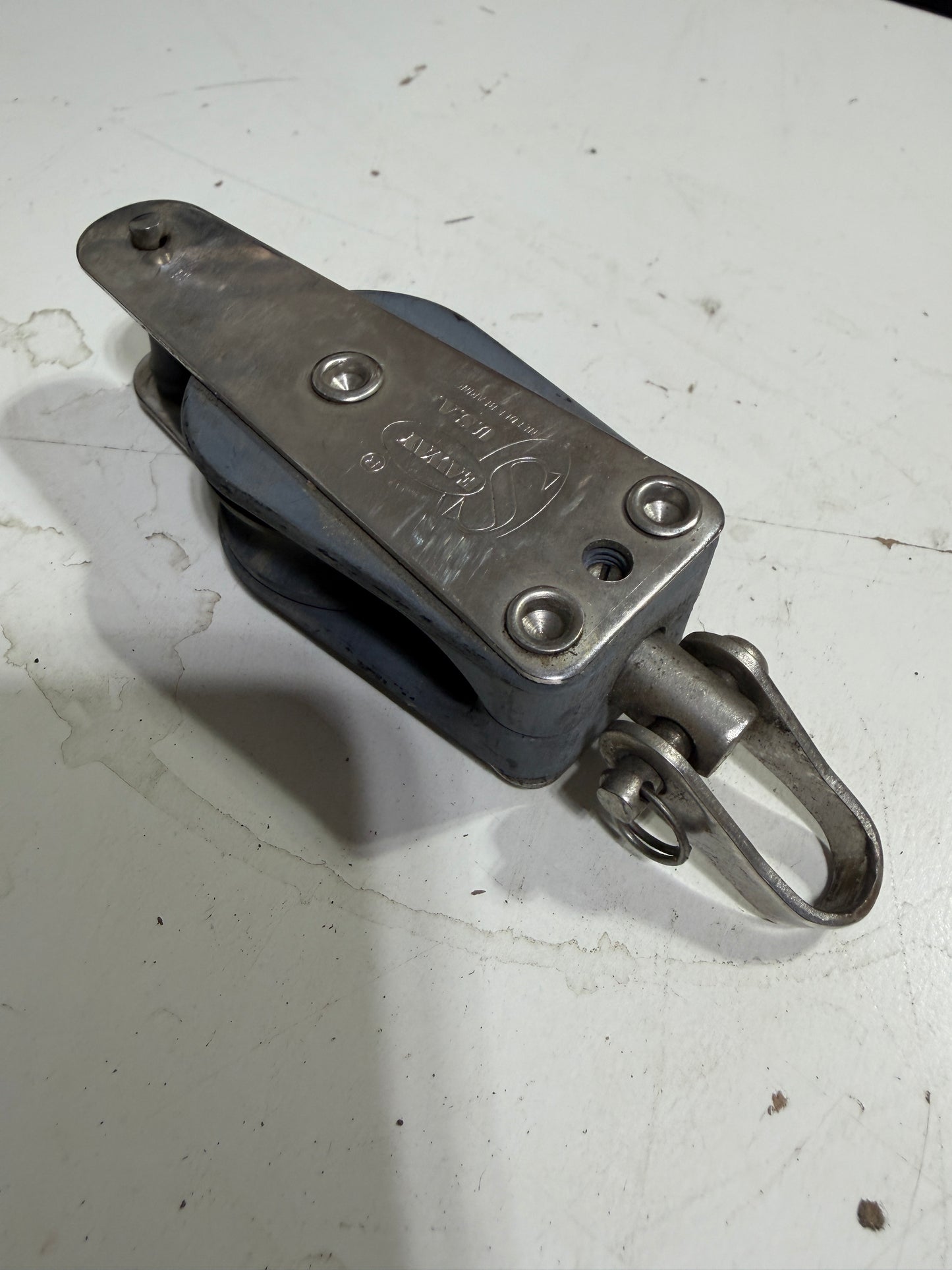 Seaway 1 1/2" Single Fixed Block With Beckett - 5/16" Line
