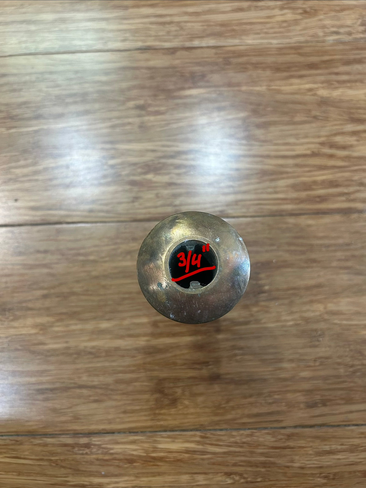 3/4” Brass Thru-Hull With Nut