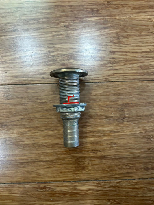 3/4” Brass Thru-Hull With Nut