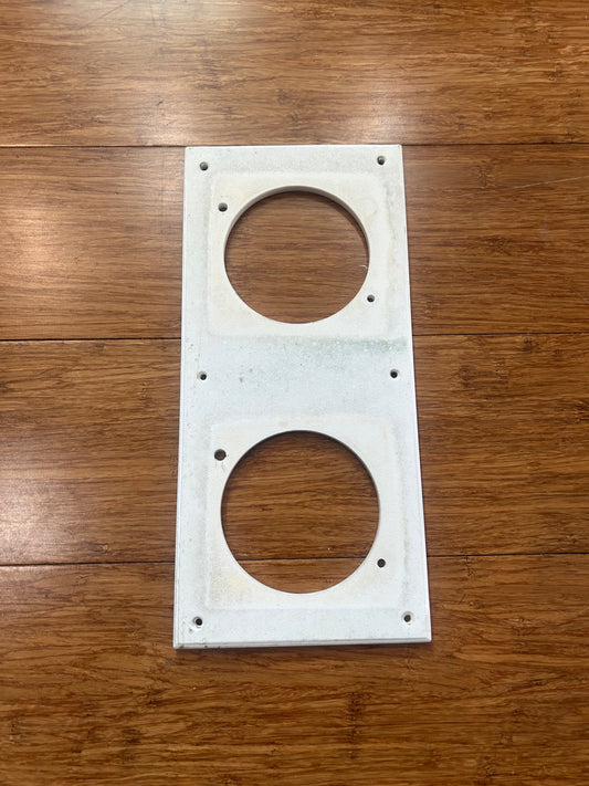 White Cup Holder Topper - 11 3/4" x 5 3/8"