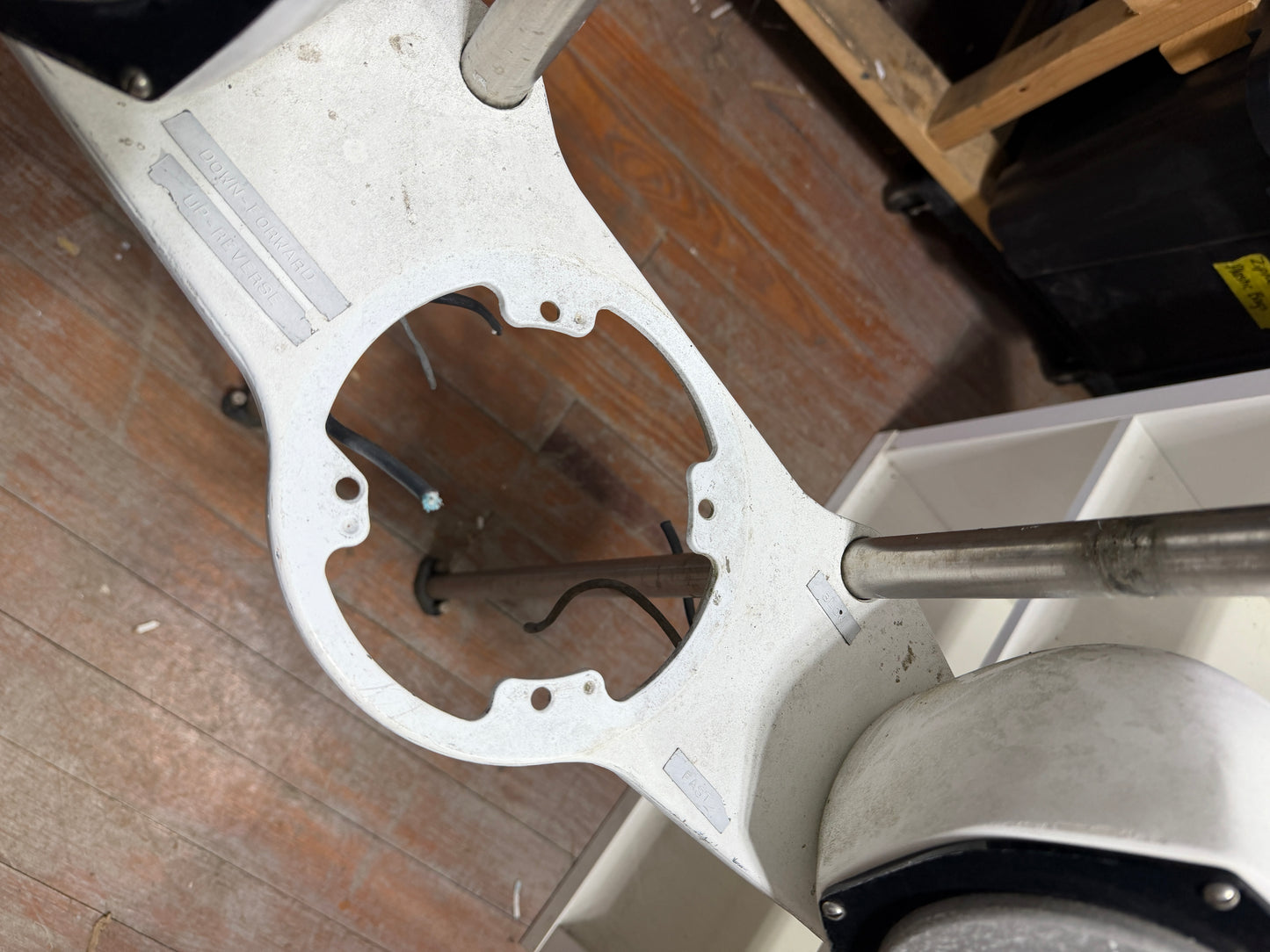 45.5" Tall - 9.5" Center Pedestal Guard With Compass Plate, 2 Instrument Holders & Feet