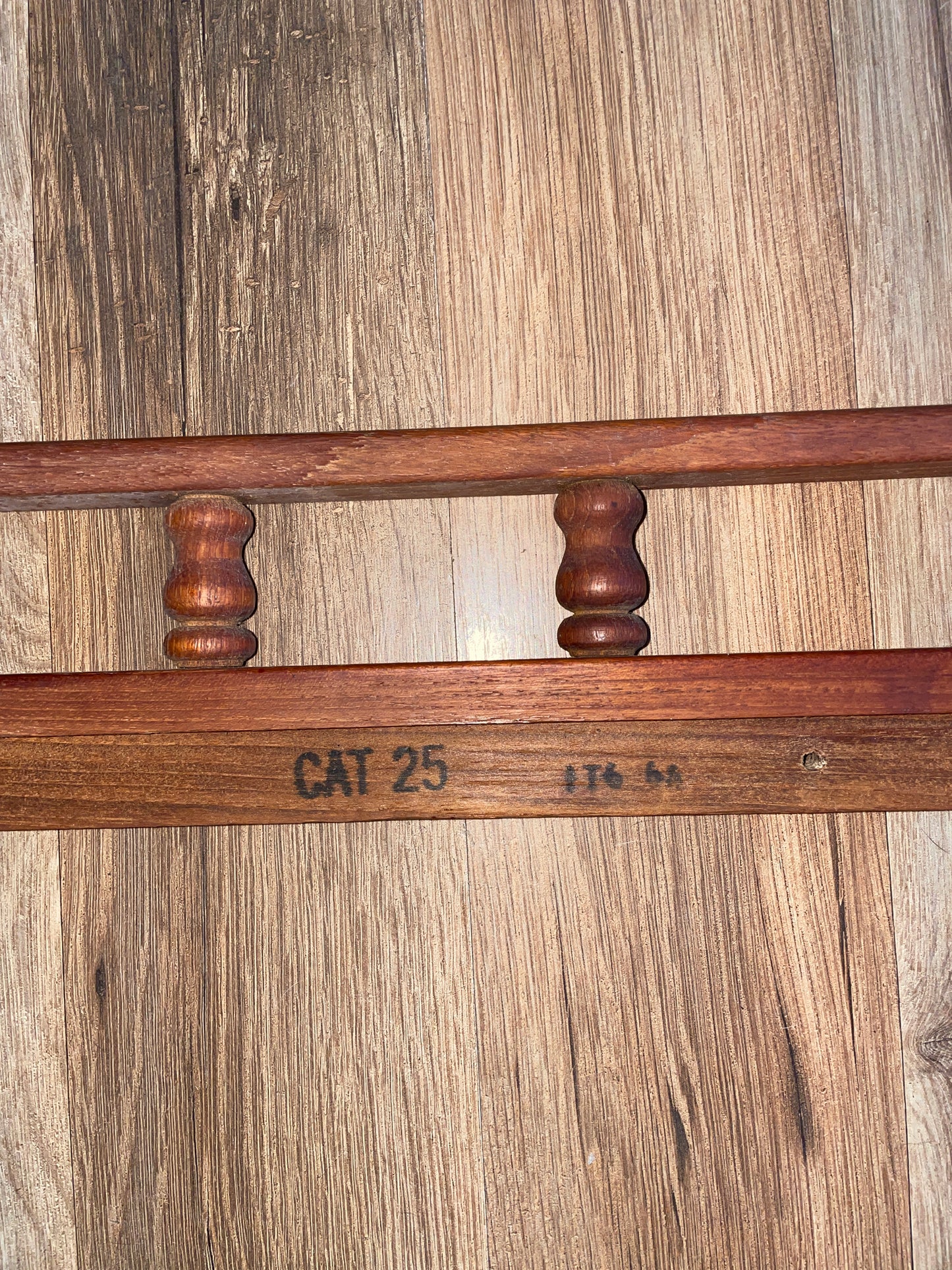 Catalina 25 63 1/2” Long teak Pin Rail