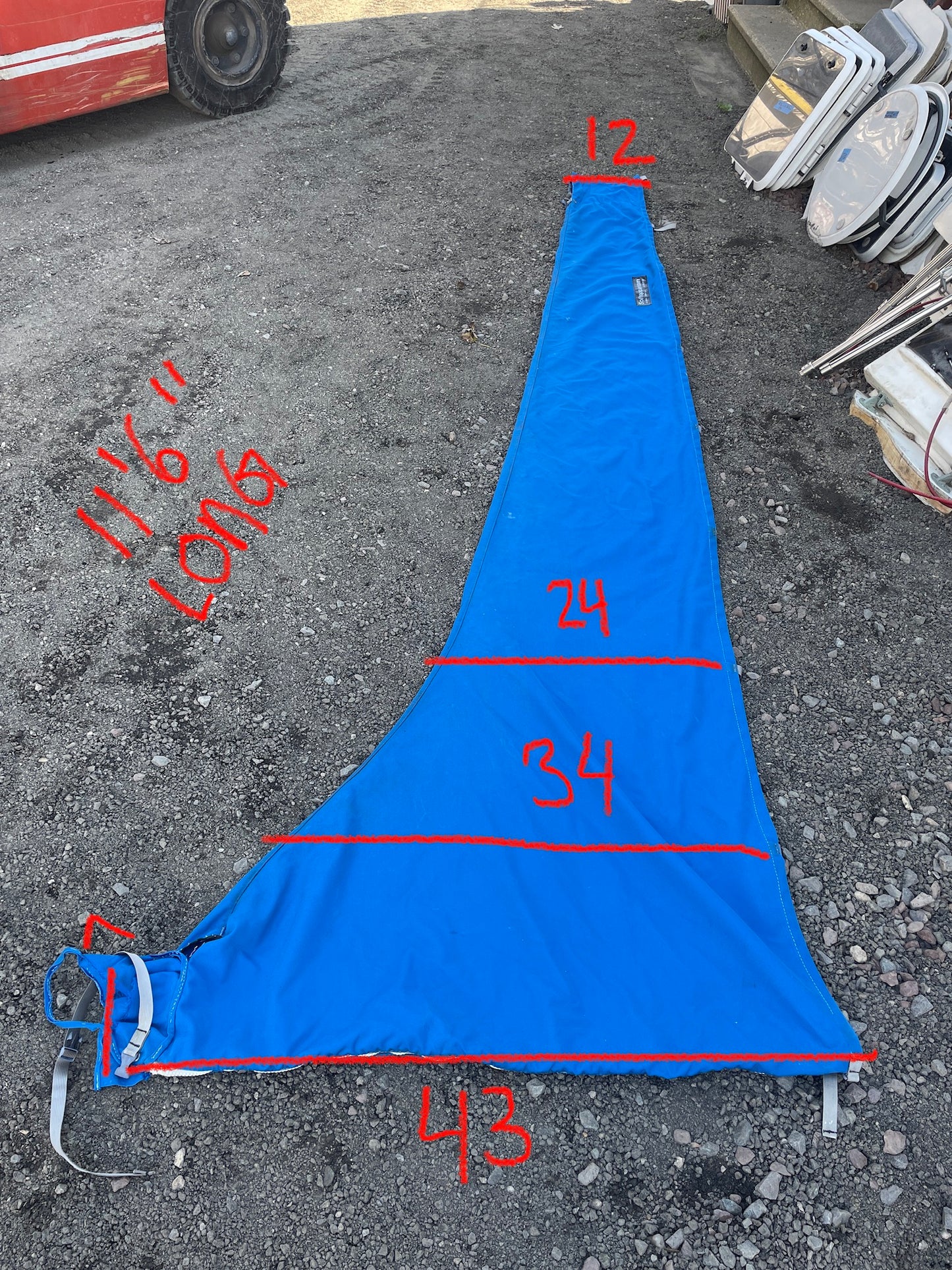 Catalina 25 11’6” Long Mainsail Cover