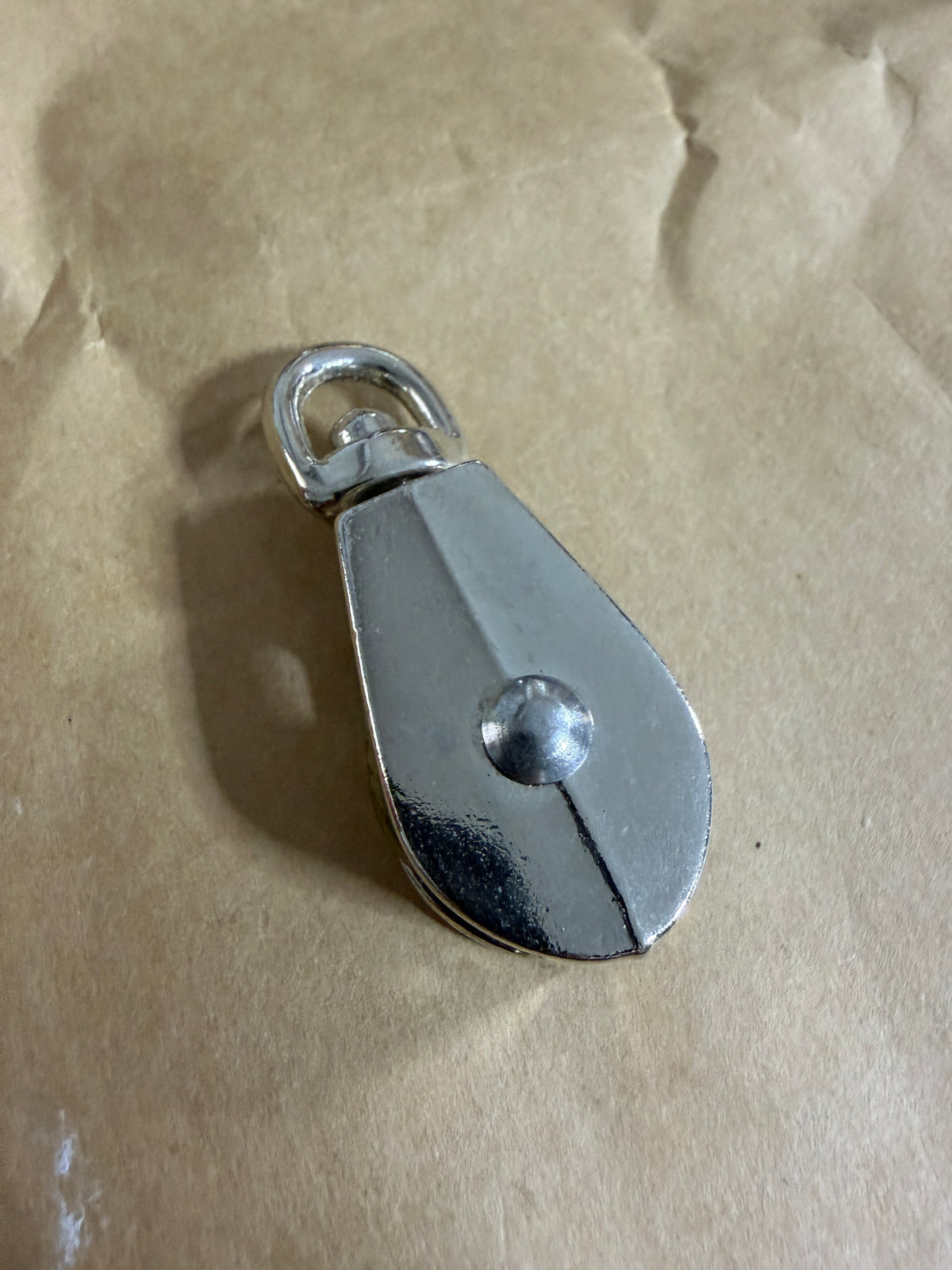 1" Bronze Sheave x 3/16" Line Width - Single Swivel Block