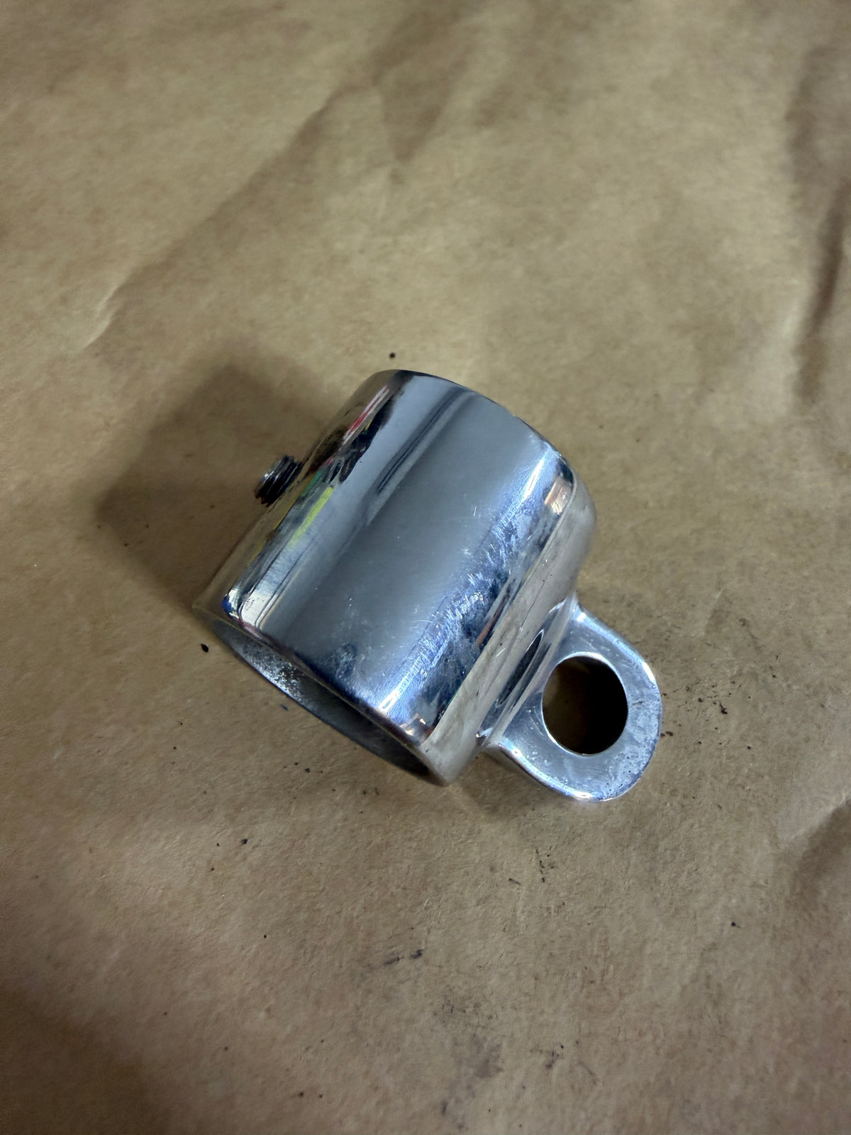 Stanchion Lifeline Eye - 1" Tubing - 3/8" Lifeline Hole Diameter