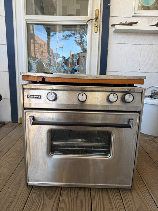 Hillerange Gimballed Propane  Oven / Stove 3 Burner