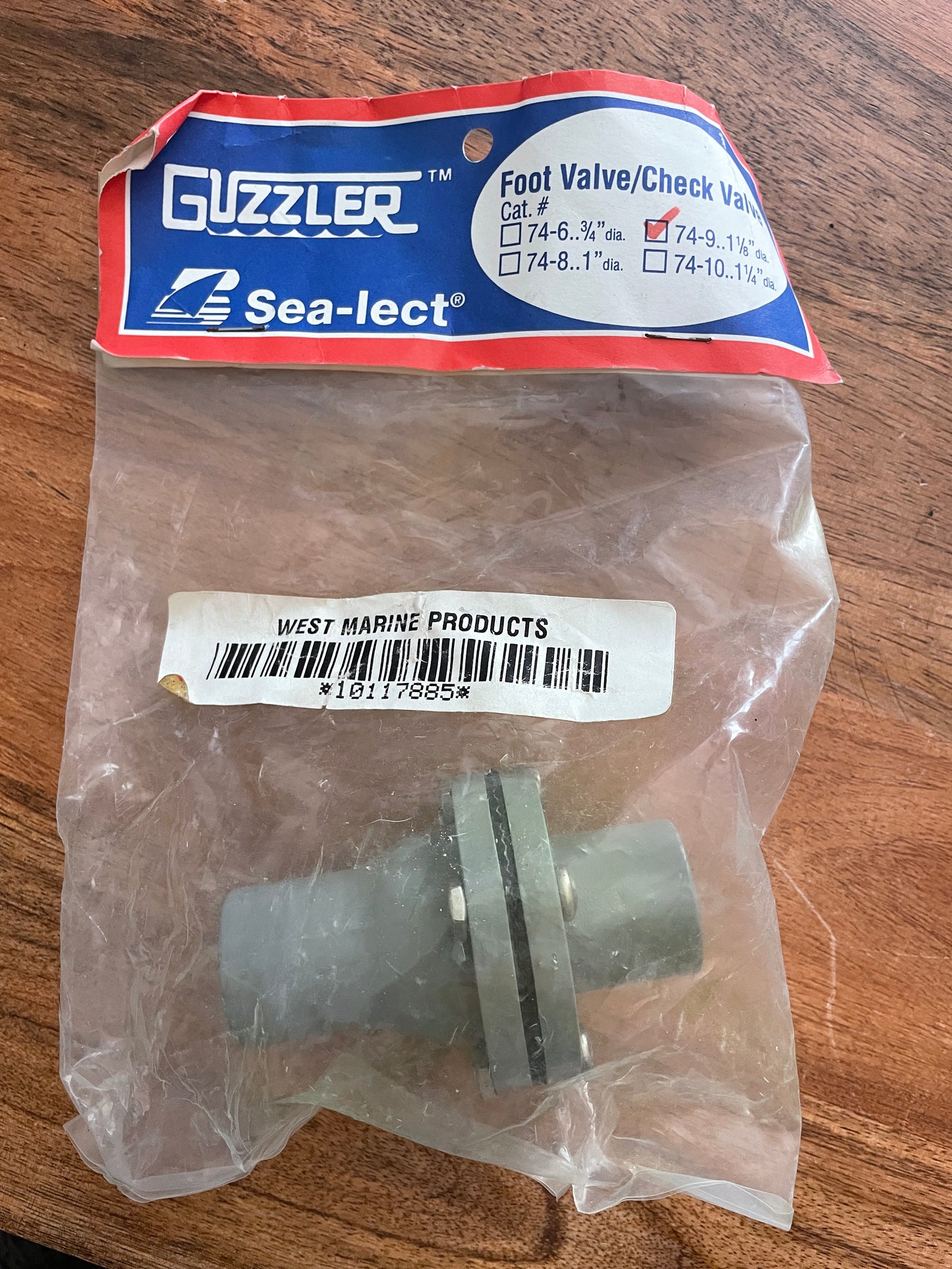 Foot/Check Guzzler Valve 1 1/8”