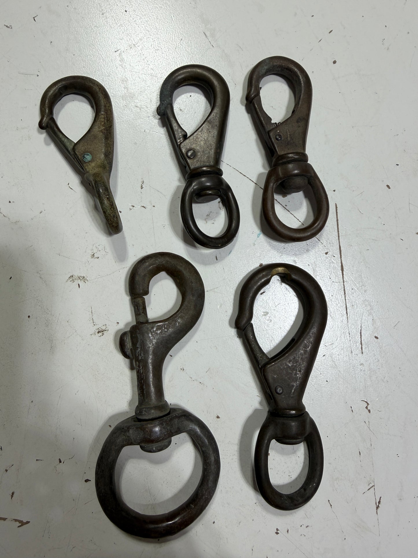 LOT OF 5 - Mixed Bronze Clips