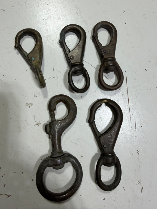 LOT OF 5 - Mixed Bronze Clips