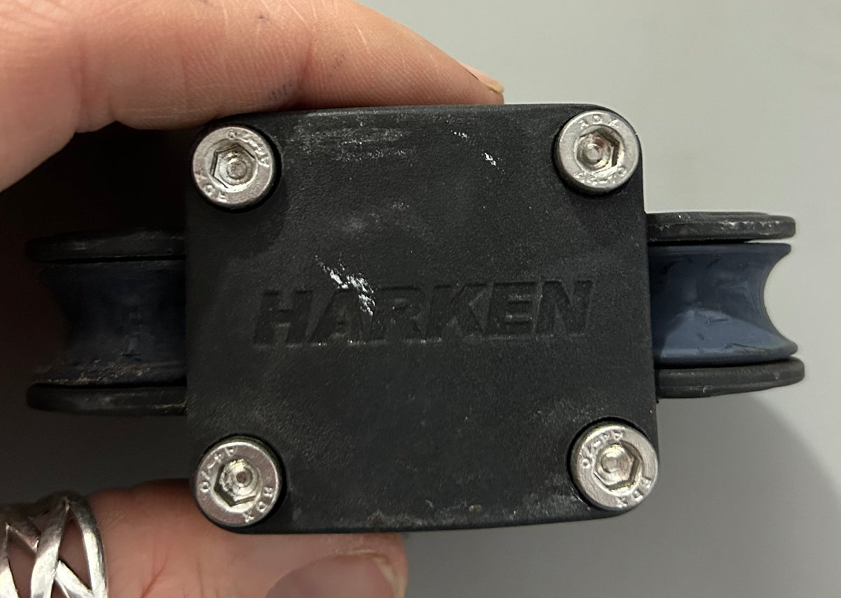 Harken 1” Double Sheave 1” Stanchion Block- 3/8” Line