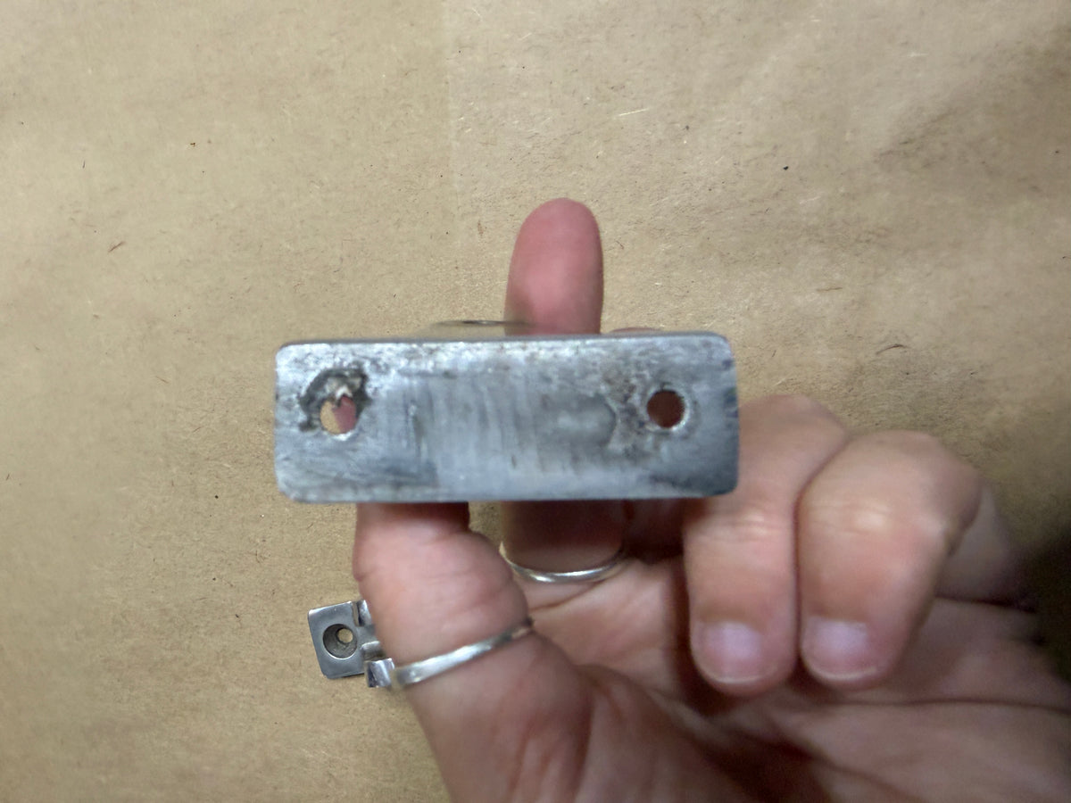 PAIR Angled Bimini Deck Hinges - 1/4" Pin Diameter x 1/4" Inside Width