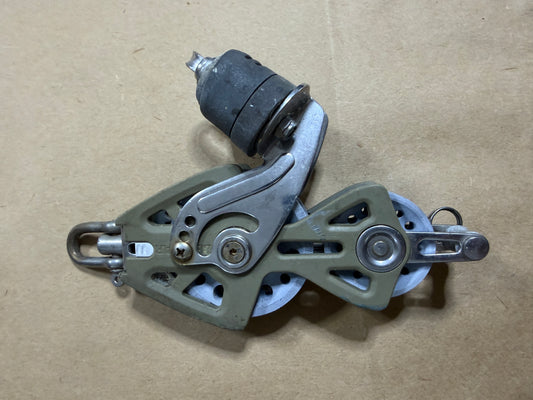 Lewmar Swivel Fiddle Block With Cam Cleat - 3/8" Line