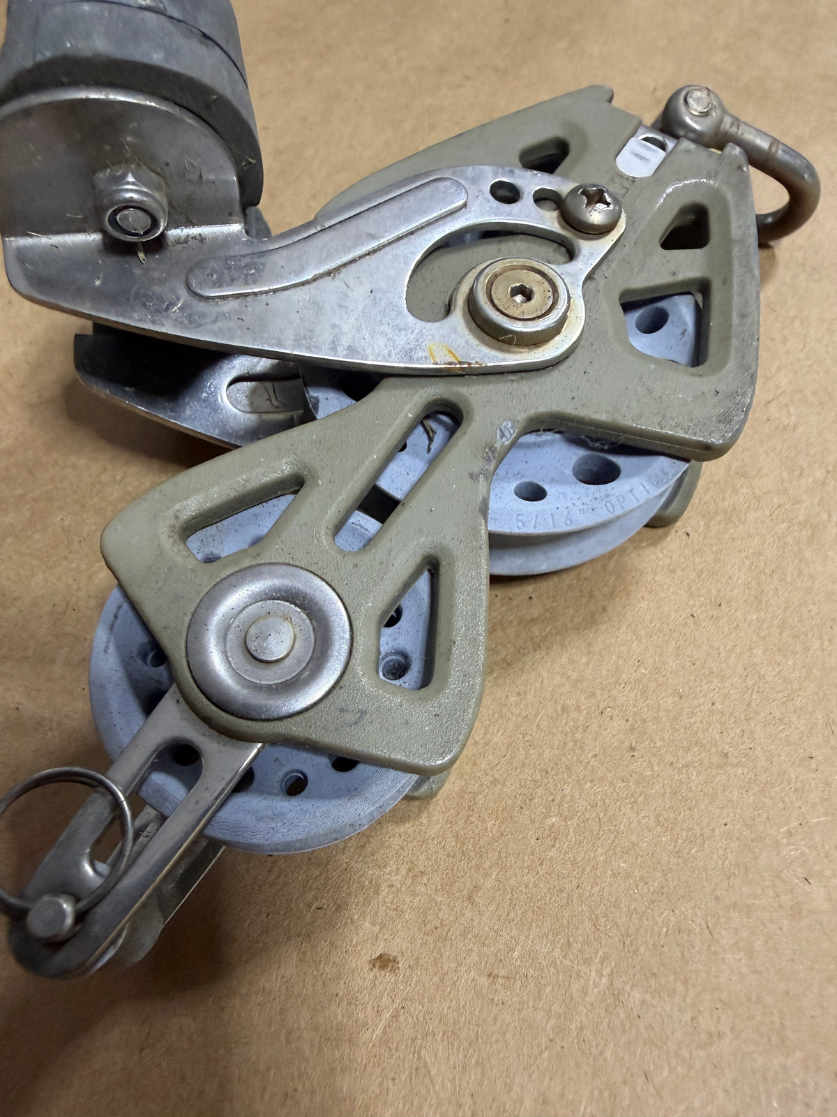 Lewmar Swivel Fiddle Block With Cam Cleat - 3/8" Line