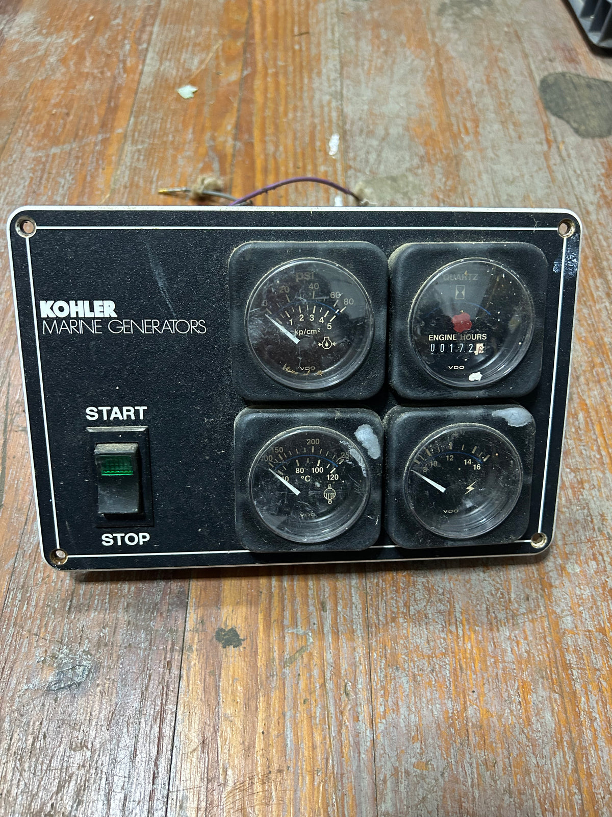 Kohler Marine Generator Instrument Panel