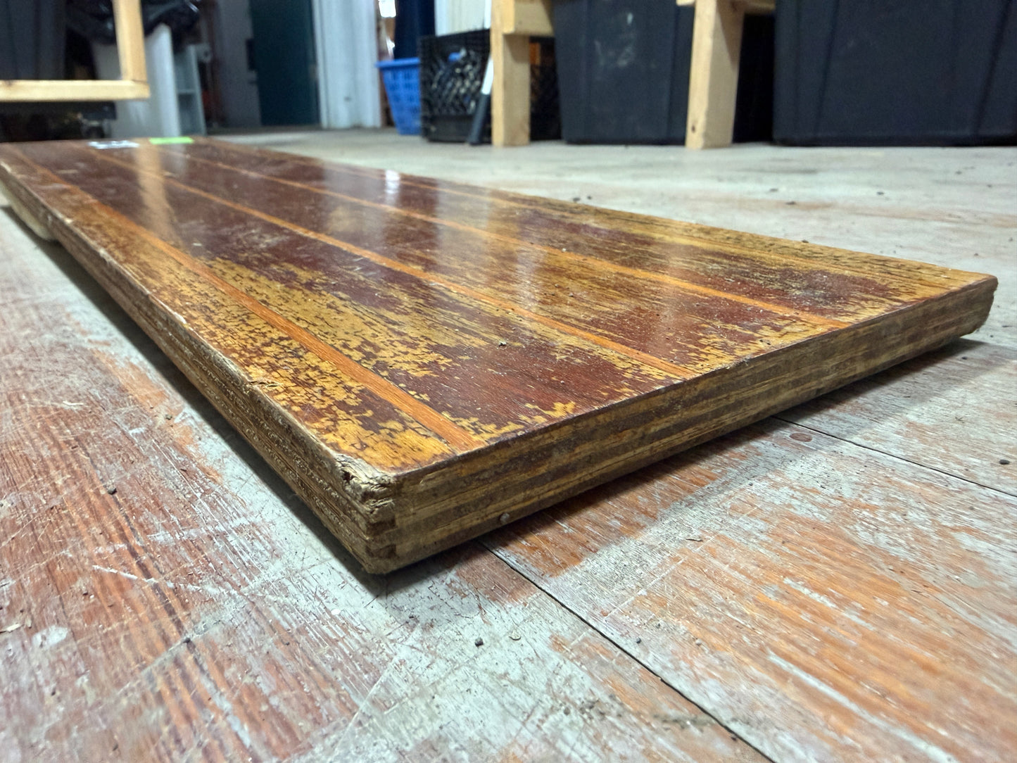 29" Long x 7 3/4" Wide x 3/4" Thickness Teak & Holly Floor Hatch - C&C 34 -- #312