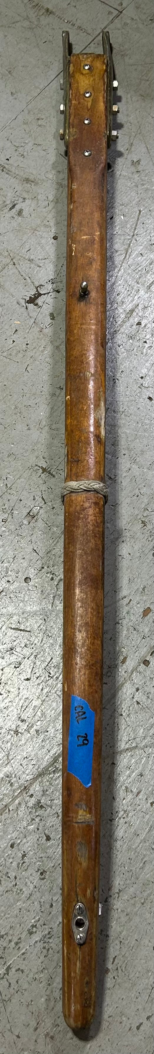 51 1/2" Long - Slightly Curved Tiller Handle With Hardware - Cal 29