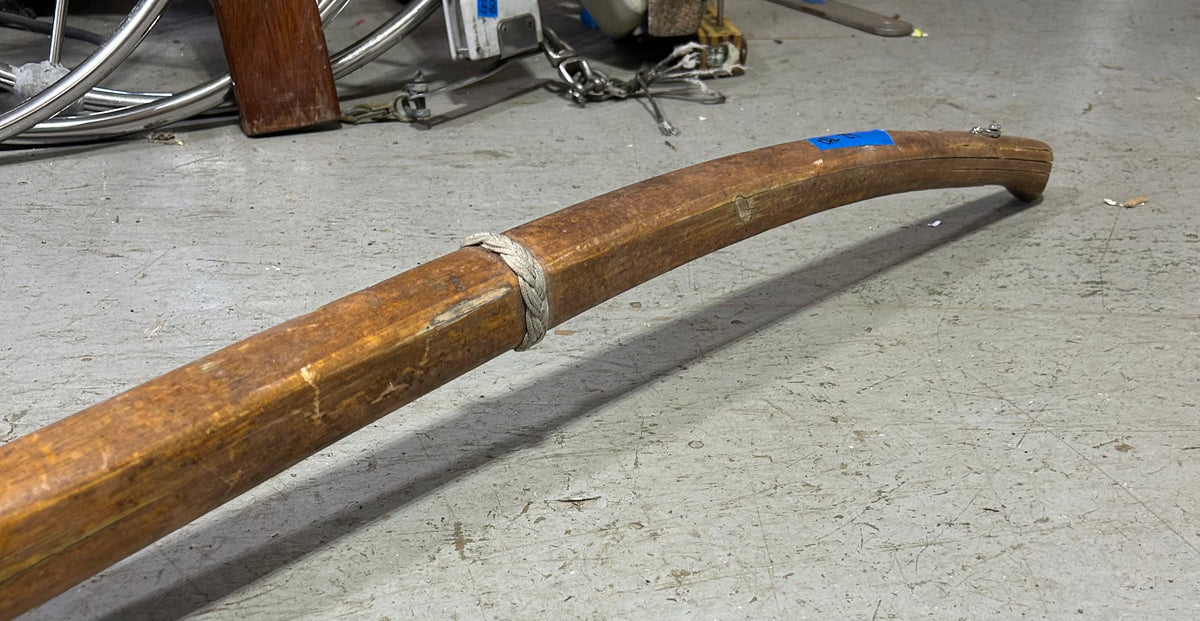 51 1/2" Long - Slightly Curved Tiller Handle With Hardware - Cal 29